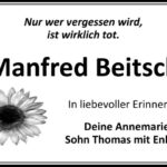 Jahresgedenken Manfred Beitsch