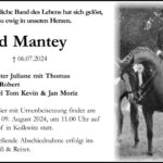 Traueranzeige Sigrid Mantey