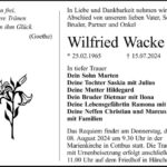 Traueranzeige Wilfried Wacke