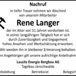 Nachruf Rene Langer
