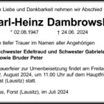 Traueranzeige Karl-Heinz Dambrowsky