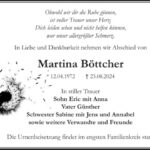 Traueranzeige Martina Böttcher