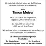 Nachruf Timon Meiser