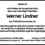 Nachruf Werner Lindner
