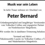 Nachruf Peter Bernard