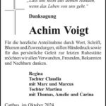 Danksagung Achim Voigt