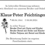 Traueranzeige Klaus-Peter Feichtinger