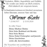 Traueranzeige Werner Lerbs