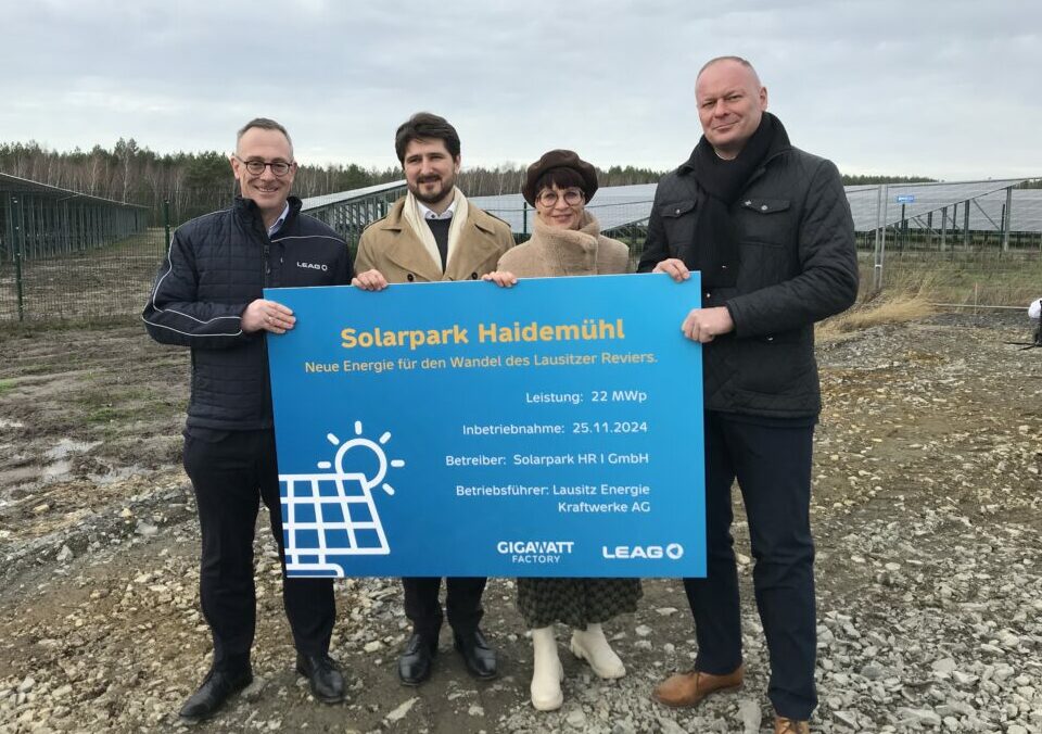 GigawattFactory wächst: LEAG-Solarpark Haidemühl fertiggestellt