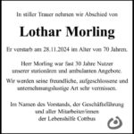 Nachruf Lothar Morling