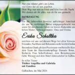 Danksagung Erika Scholtka