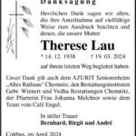 Danksagung Therese Lau