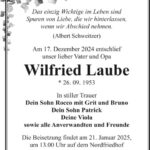 Traueranzeige Wilfried Laube