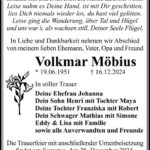 Traueranzeige Volkmar Möbius