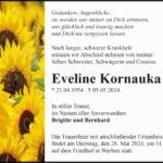 Traueranzeige Eveline Kornauka