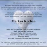 Traueranzeige Markus Kochan