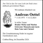 Traueranzeige Andreas Oettel