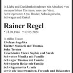Traueranzeige Rainer Regel