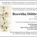 Traueranzeige Roswitha Döbbrick geb. Möller
