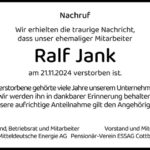Nachruf Ralf Jank