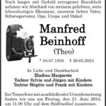 Traueranzeige Manfred Beinhoff (Theo)