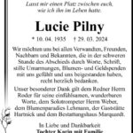 Danksagung Lucie Pilny