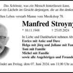 Traueranzeige Manfred Stroyny