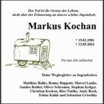 Traueranzeige Markus Kochan