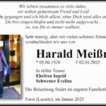Traueranzeige Harald Meißner