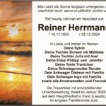 Traueranzeige Reiner Herrmann