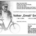 Traueranzeige Volker "Ernstl" Ernst