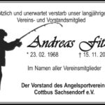 Nachruf Andreas Fitz