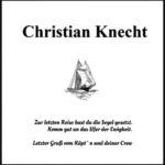 Nachruf Christian Knecht