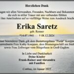 Danksagung Erika Saretz