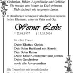 Traueranzeige Werner Lerbs