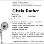 Traueranzeige Gisela Rother
