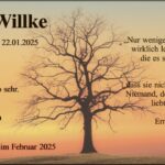 Traueranzeige Lutz Willke