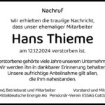 Nachruf Hans Thieme