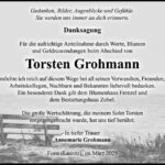 Danksagung Torsten Grohmann