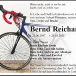 Traueranzeige Bernd Reichan