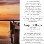 Traueranzeige Anja Pollack