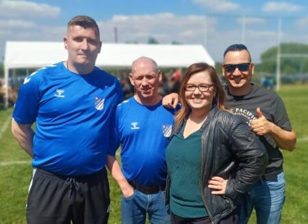 Steven Lippmann, Michael Weber, Anja Behrendt und Tobi Müller