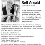 Traueranzeige Rolf Arnold