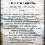 Danksagung Damaris Gutsche