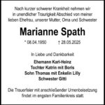 Danksagung Marianne Spath
