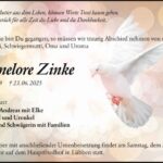 Traueranzeige Hennelore Zinke