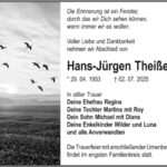 Traueranzeige Hans-Jürgen Theißen