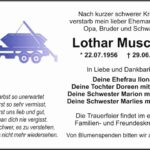 Traueranzeige Lothar Muschka