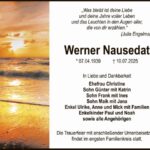 Traueranzeige Werner Nausedat