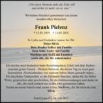 Danksagung Frank Pielenz